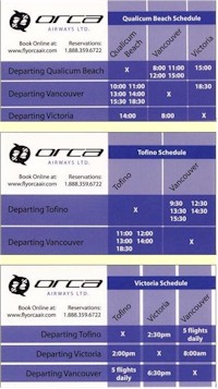tmb orca airways timetable 1401