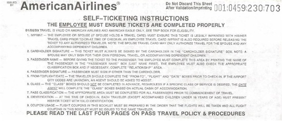 tmb american airlines pass travel