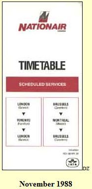 nationair timetable