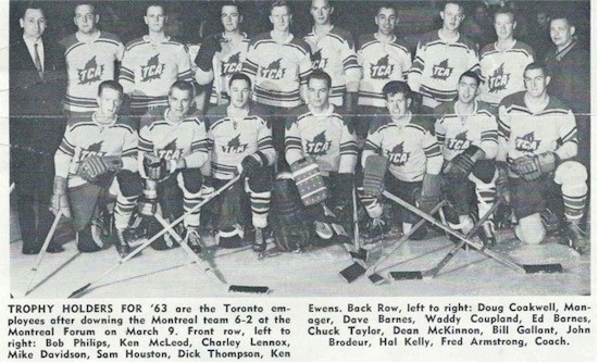 tmb 550 Hockey YYZ trophy 1963