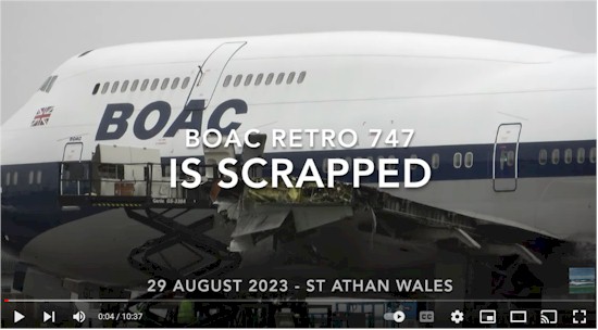 tmb BOAC B 747 video