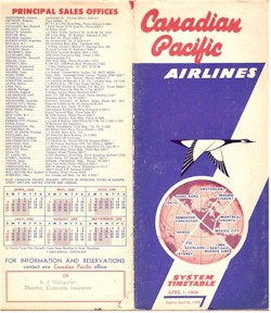 tmb 250 cpa timetable April 1958